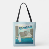 Milwaukee Wisconsin Harbour | Stadt Brew Tasche (Rückseite)