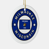 Milwaukee Wisconsin Keramik Ornament (Rechts)