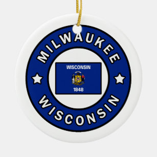 Milwaukee Wisconsin Keramik Ornament