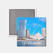 Milwaukee Wisconsin Magnet (Vorderseite/Rückseite)