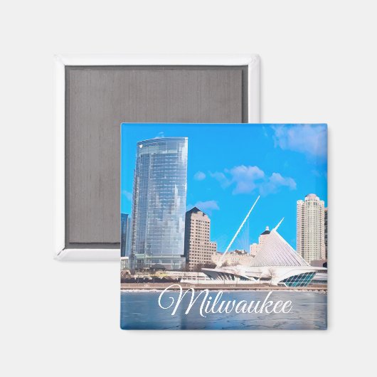 Milwaukee Wisconsin Magnet (Vorderseite/Rückseite)