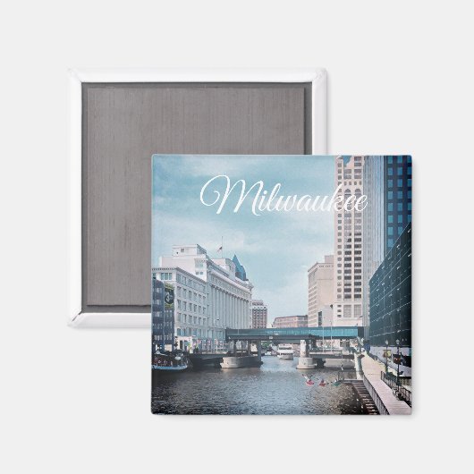 Milwaukee Wisconsin Magnet (Vorderseite/Rückseite)