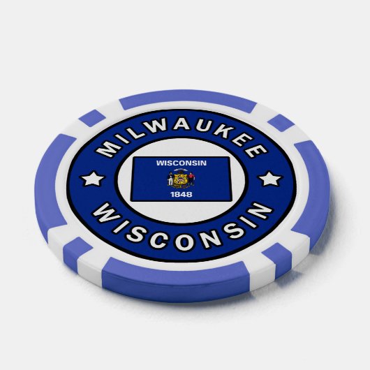 Milwaukee Wisconsin Pokerchips (Einzeln)