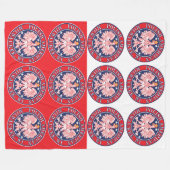 Milwaukee Wisconsin Polnisch Fleecedecke (Vorderseite (Horizontal))