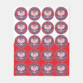 Milwaukee Wisconsin Polnisch Fleecedecke (Vorderseite)