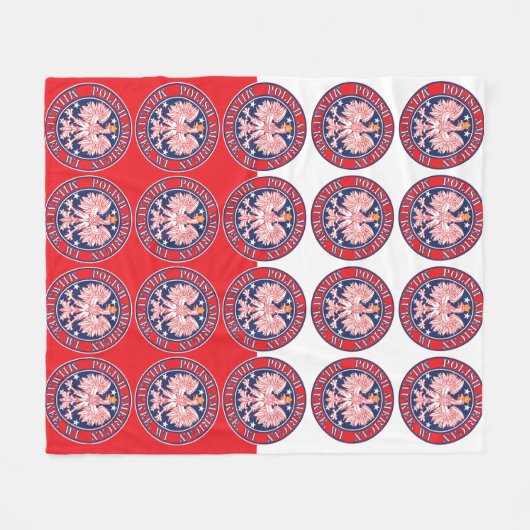 Milwaukee Wisconsin Polnisch Fleecedecke (Vorderseite (Horizontal))