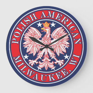 Milwaukee Wisconsin Polnisch Große Wanduhr