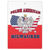 Milwaukee Wisconsin Polnisch Klemmbrett (Rückseite)