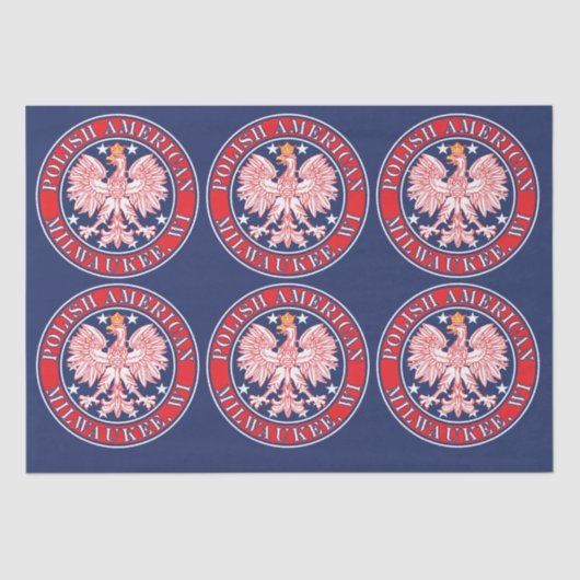 Milwaukee Wisconsin Polnisch Seidenpapier (Vorderseite)