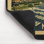 Milwaukee Wisconsin Reise im Vintage-Stil Mousepad (Ecke)