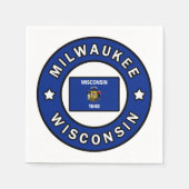 Milwaukee Wisconsin Serviette (Vorderseite)