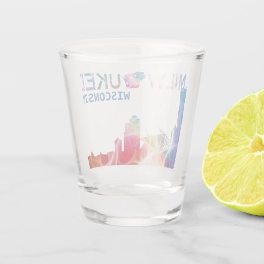 Milwaukee, Wisconsin-Shotglas Schnapsglas (Rückseite)