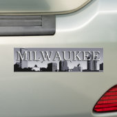 Milwaukee Wisconsin Skyline Autoaufkleber (Auf Auto)