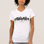 Milwaukee Wisconsin skyline BW T-Shirt (Vorderseite)