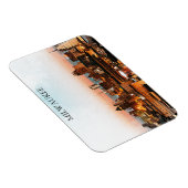 Milwaukee Wisconsin Skyline By Night Arwork Magnet (Rechte Seite)