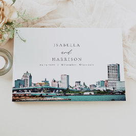 MILWAUKEE Wisconsin Skyline Destination Travel Gästebuch