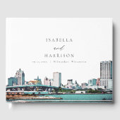 MILWAUKEE Wisconsin Skyline Destination Travel Gästebuch (Vorderseite)