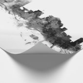 Milwaukee Wisconsin Skyline Geschenkpapier (Ecke)