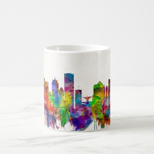 Milwaukee Wisconsin skyline Kaffeetasse (Mittel)