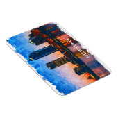 Milwaukee Wisconsin Skyline Panorama View Magnet (Rechte Seite)