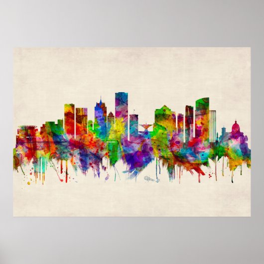 Milwaukee Wisconsin skyline Poster (Vorne)