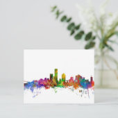 Milwaukee Wisconsin Skyline Postkarte (Stehend Vorderseite)
