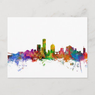 Milwaukee Wisconsin Skyline Postkarte