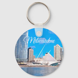 Milwaukee Wisconsin Skyline Schlüsselanhänger