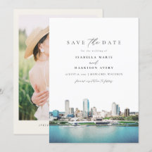 MILWAUKEE Wisconsin Skyline Wedding Save the Date