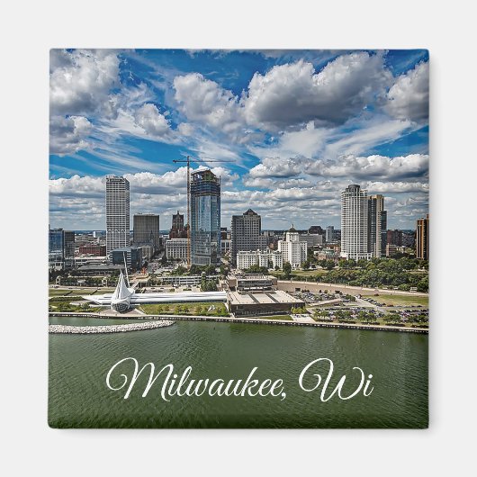 Milwaukee, Wisconsin Souvenir Keepake Magnet (Vorne)
