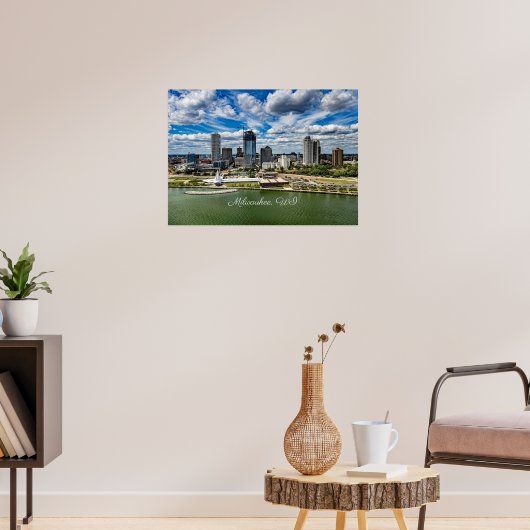 Milwaukee, Wisconsin Stadtbild, Poster (Wohnzimmer 3)