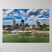Milwaukee, Wisconsin Stadtbild, Poster (Vorne)