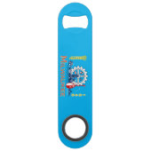 Milwaukee (Wisconsin) Stadtflagge Speed Flaschenöffner (Rückseite)