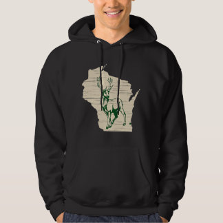 Milwaukee Wisconsin Star Green Stehend Stoic Buck Hoodie