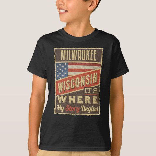 Milwaukee Wisconsin T-Shirt (Vorderseite)