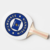 Milwaukee Wisconsin Tischtennis Schläger (Seitenansicht)