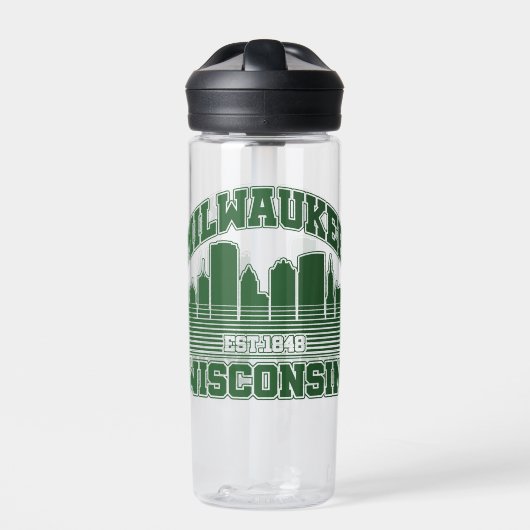 Milwaukee, Wisconsin Trinkflasche (Vorderseite)
