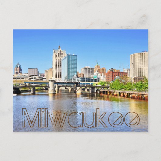 Milwaukee, Wisconsin, USA Postkarte (Vorderseite)