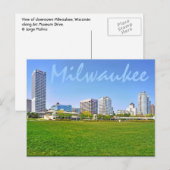 Milwaukee, Wisconsin, USA Postkarte (Vorne/Hinten)