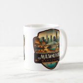 Milwaukee, Wisconsin | VINTAG Kaffeetasse (VorderseiteRechts)
