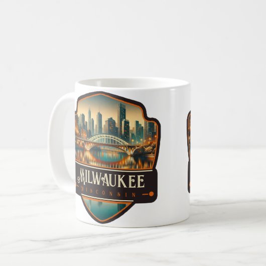 Milwaukee, Wisconsin | VINTAG Kaffeetasse (Vorderseite Links)