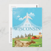 Milwaukee Wisconsin Vintage Travel usa Postkarte (Vorne/Hinten)