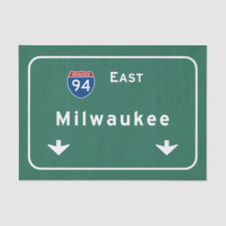 Milwaukee Wisconsin wi-Autobahn-Autobahn Seidenpapier