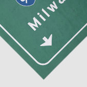 Milwaukee Wisconsin wi-Autobahn-Autobahn Seidenpapier (Ausschnitt)