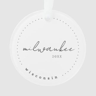 Milwaukee, Wisconsin WI Travel Vereinte Staaten Ornament