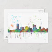 MILWAUKEE, WISCONSON SKYLINE POSTKARTE (Vorne/Hinten)