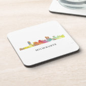 MILWAUKEE, WISCONSON SKYLINE WB1 - UNTERSETZER (Linke Seite)