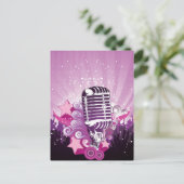 Milz des Mikrofons Postkarte (Stehend Vorderseite)