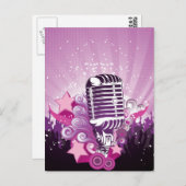 Milz des Mikrofons Postkarte (Vorne/Hinten)