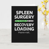 Milz Operation Erholung Splenektomie Milzentfernun Karte (Gelbe Blume)